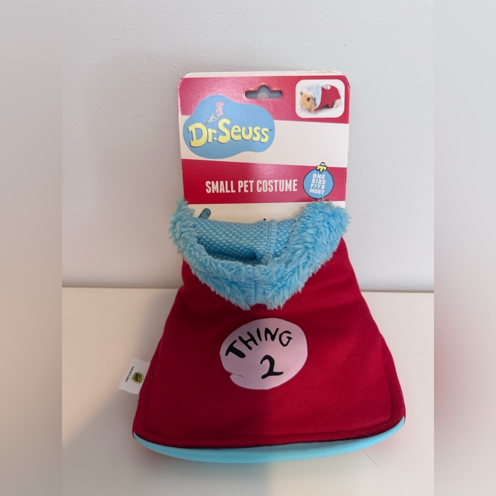 Dr. Seuss "Thing 2" small pet costume NEW